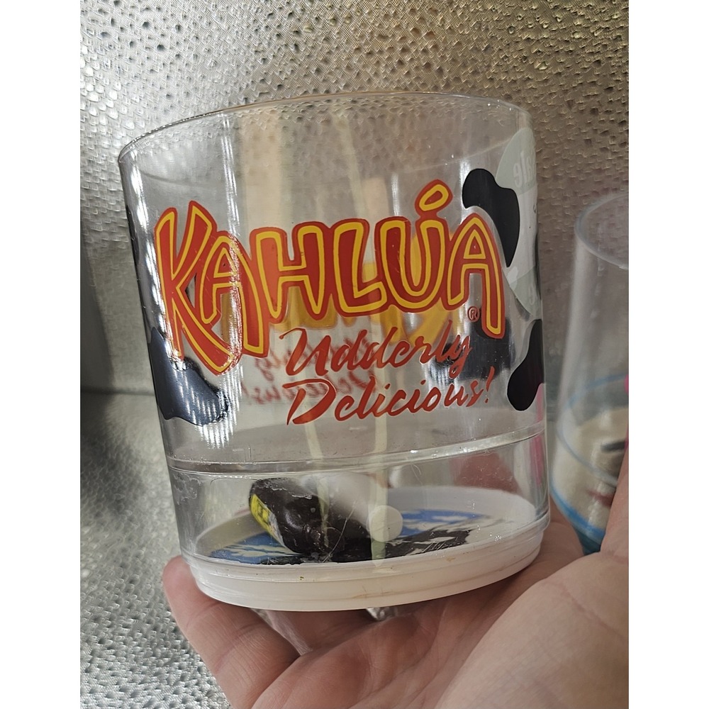 (2) Club Kahlua  Novelty Plastic Drinkware‎ Assorted Style Seashell Sand Designs - Picture 10 of 12